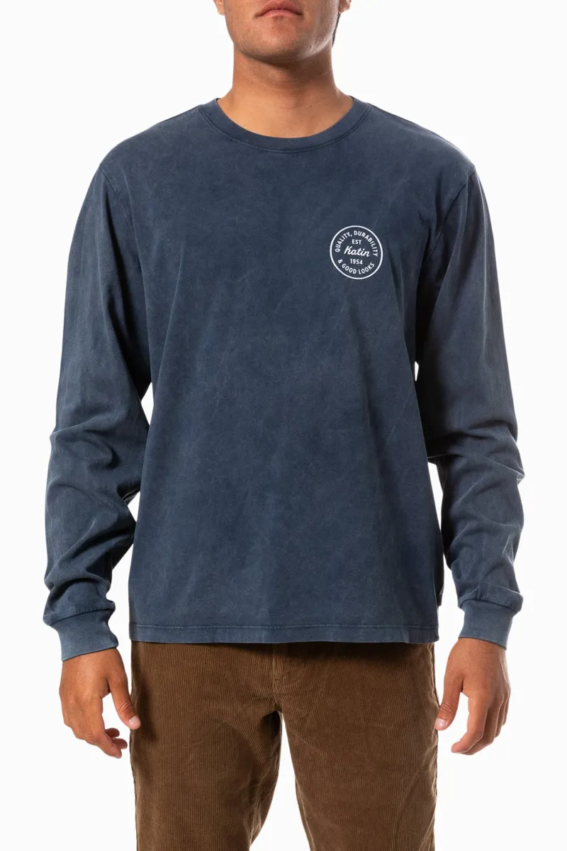 Katin League Long Sleeve Tee Navy Mineral-2